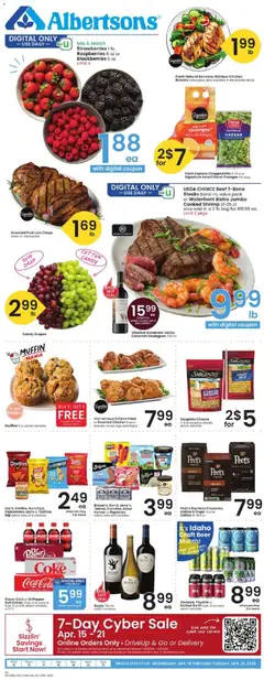 Preview Albertsons Weekly Ad valid from 04/15/2026