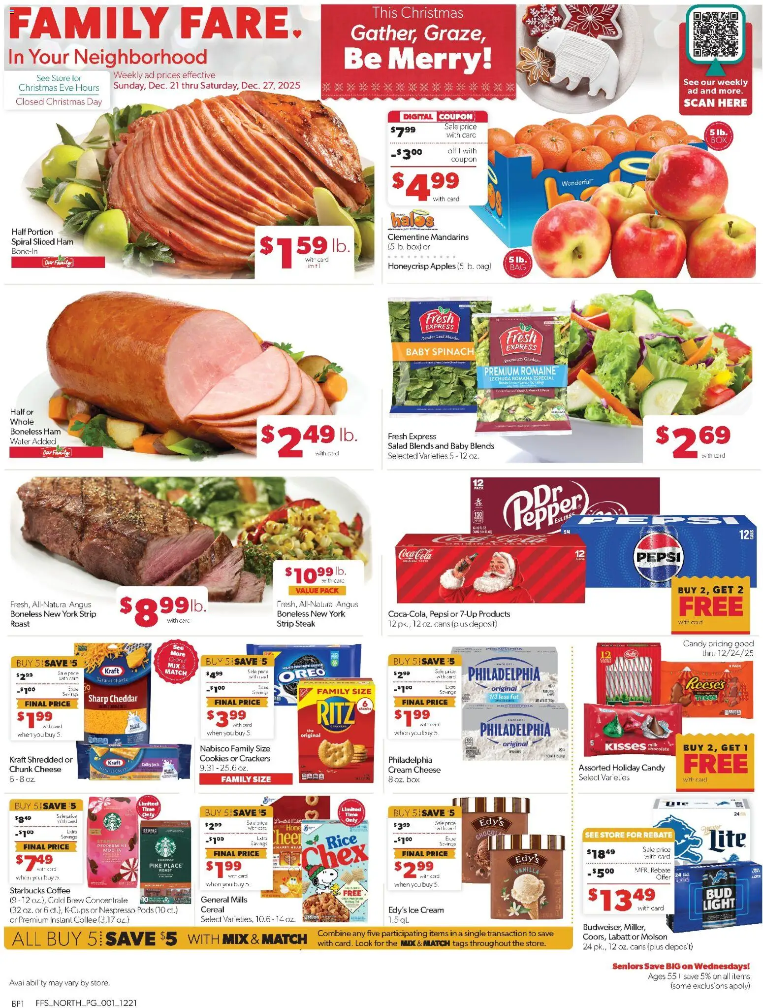 Family Fare Weekly Ad - MI - page 1- valid from 12/19/2025