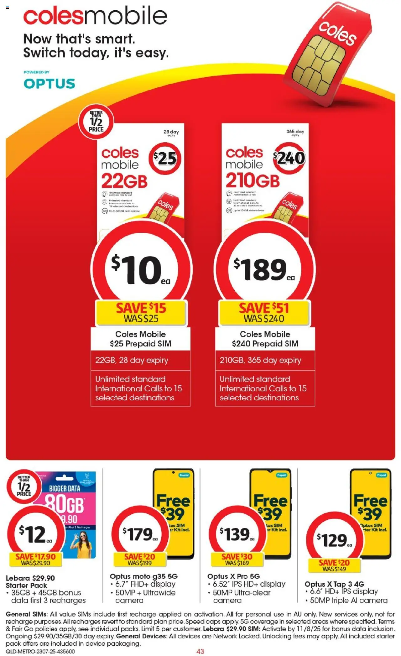 Coles Catalogue QLD North - page 43- valid from 23/07/2025