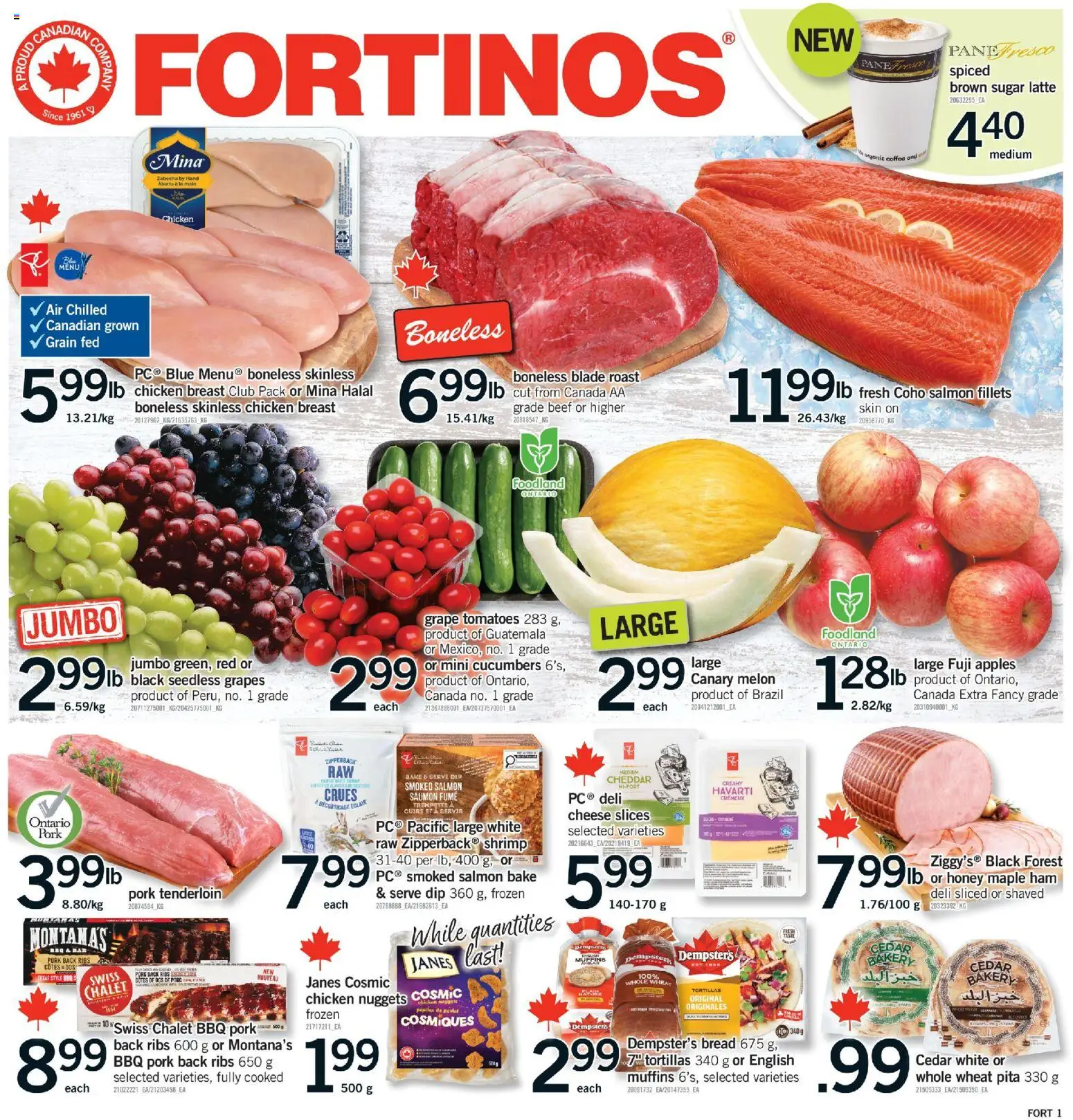 Fortinos weekly flyer / circulaire - page 1- valid from Jan 22, 2026