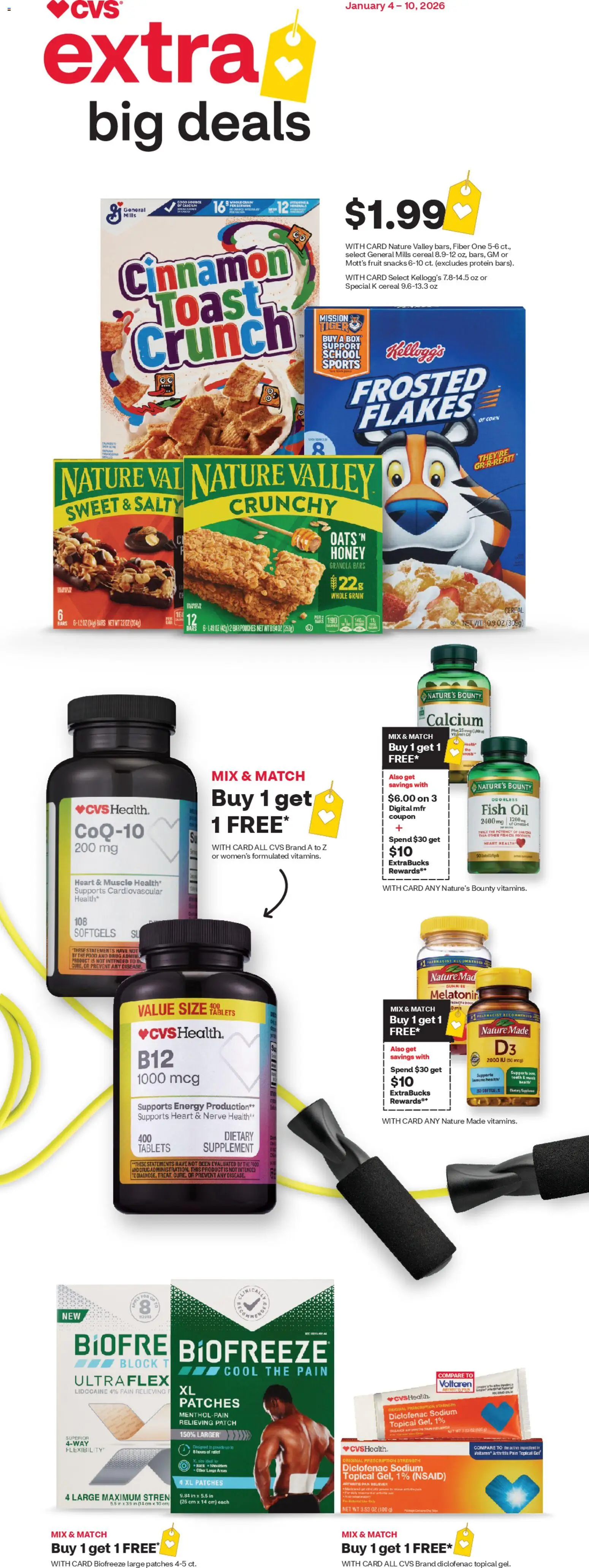 CVS Pharmacy Weekly Ad - WV - page 1- valid from 01/04/2026