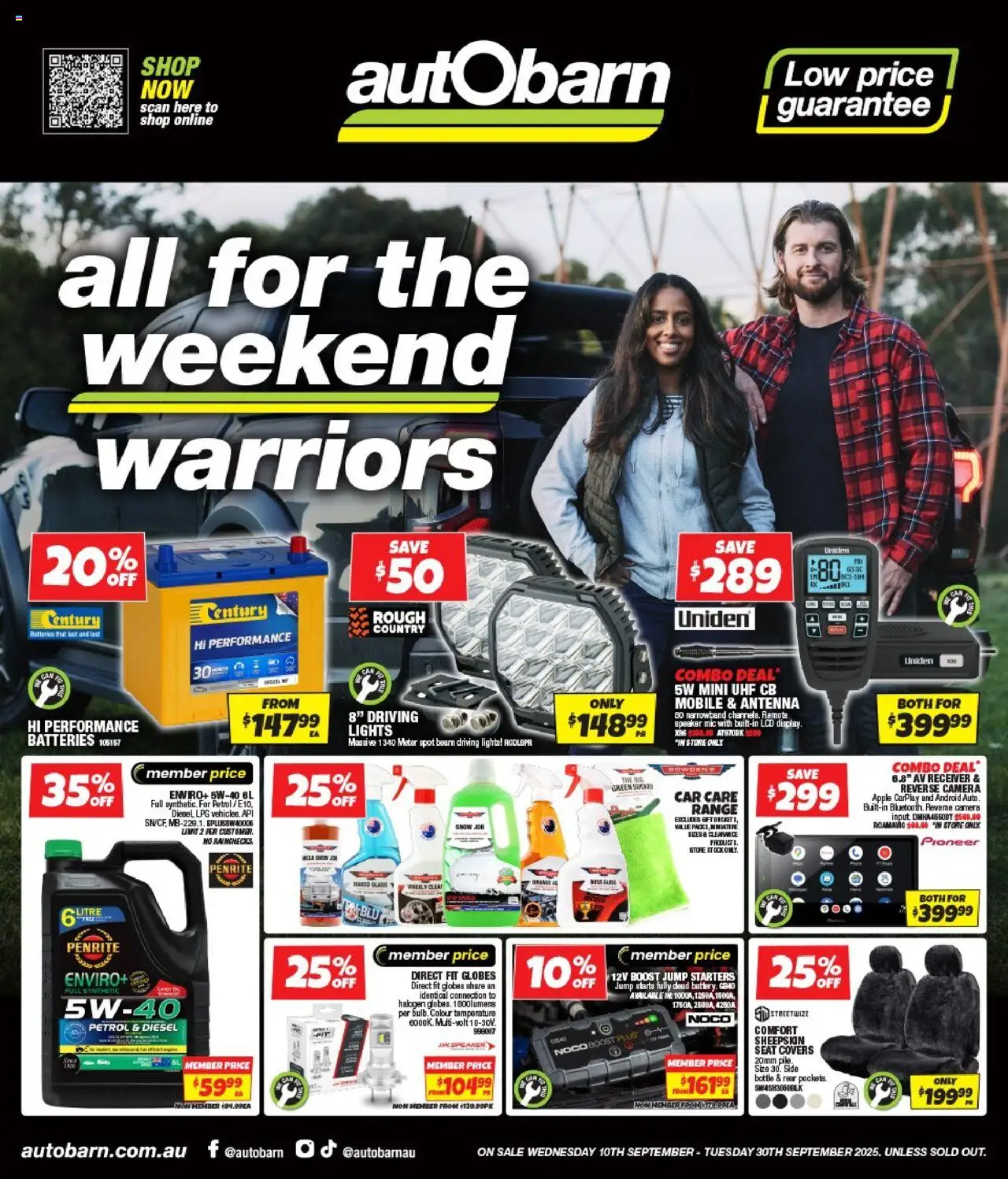 Autobarn Catalogue - page 1- valid from 10/09/2025