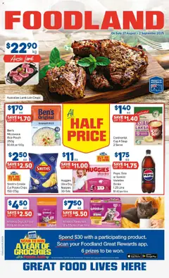 Foodland catalogue preview - valid from 27/08/2025