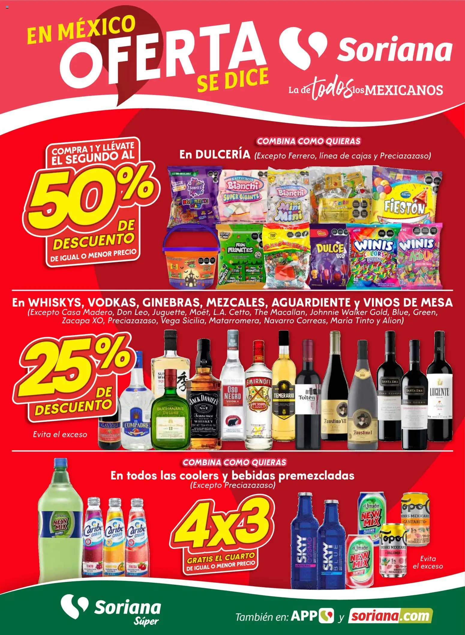 Soriana - Fin de Semana Súper: Ags, Nay, Jal, Qro, Col, Mich, Gto, Hgo, Tlax, Mor, Pue, Gro, Oax, Edo. de Mex, Valle de México, Za - página 1- válido desde 24/10/2025
