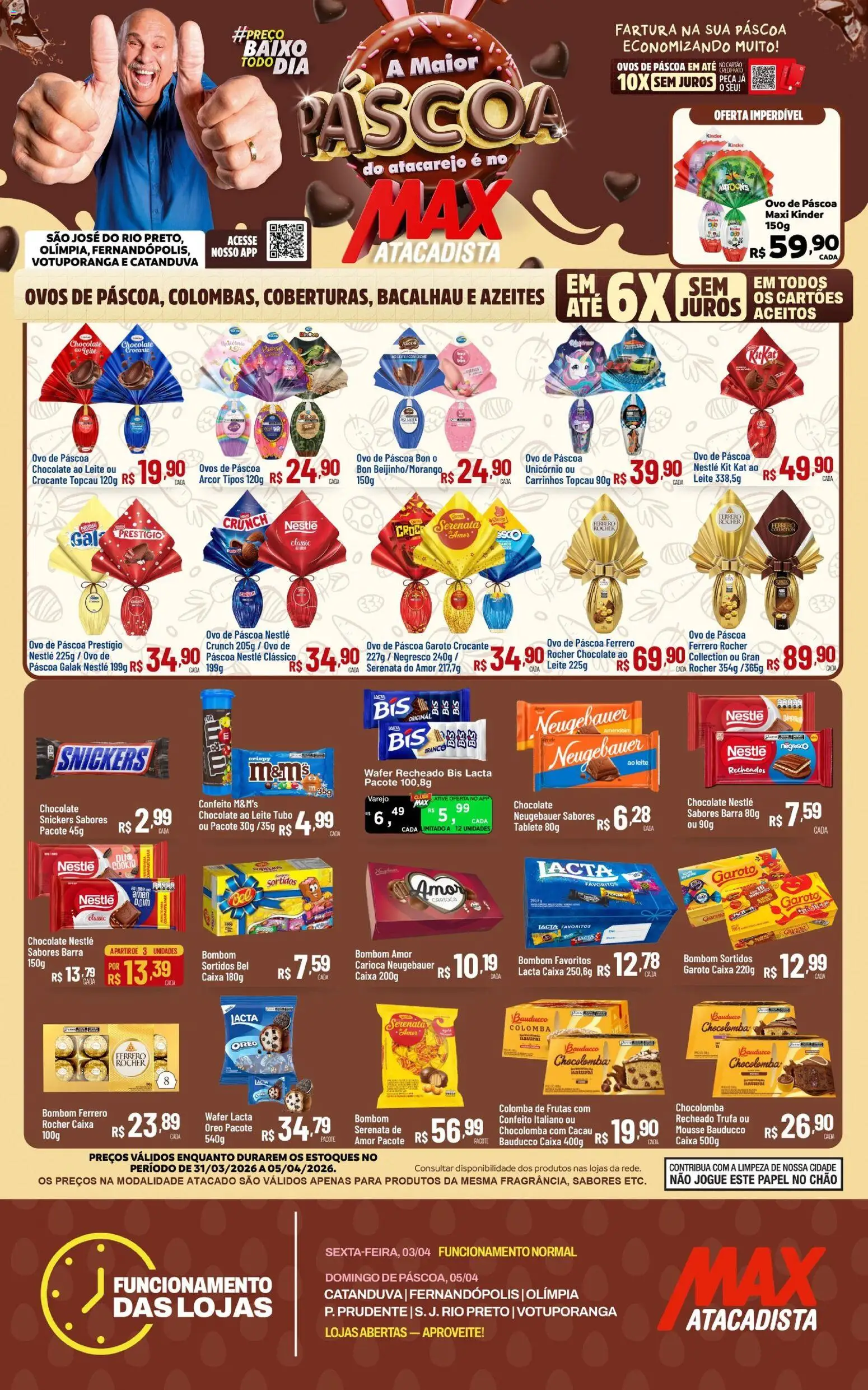 Max Atacadista ofertas Páscoa - página 1- válido a partir de 31/03/2026
