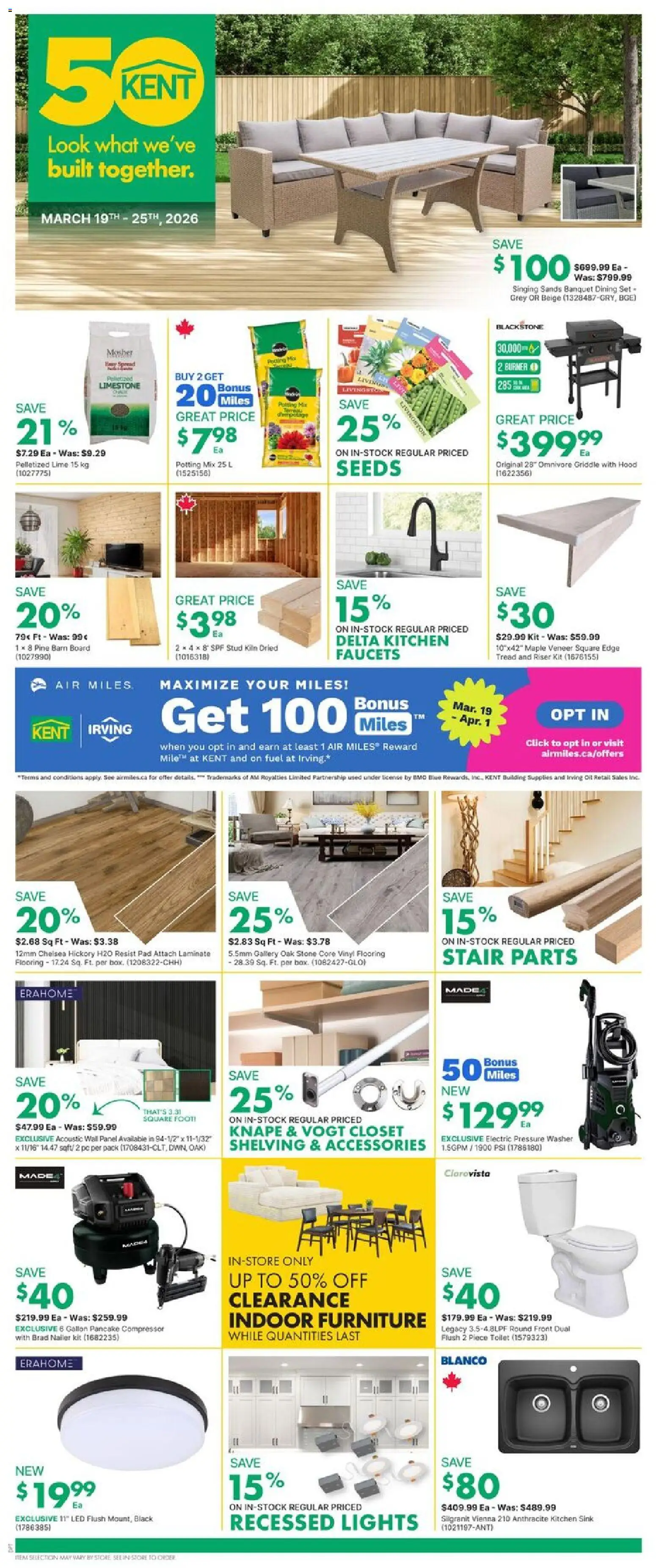 Kent weekly flyer / circulaire - page 1- valid from Mar 19, 2026