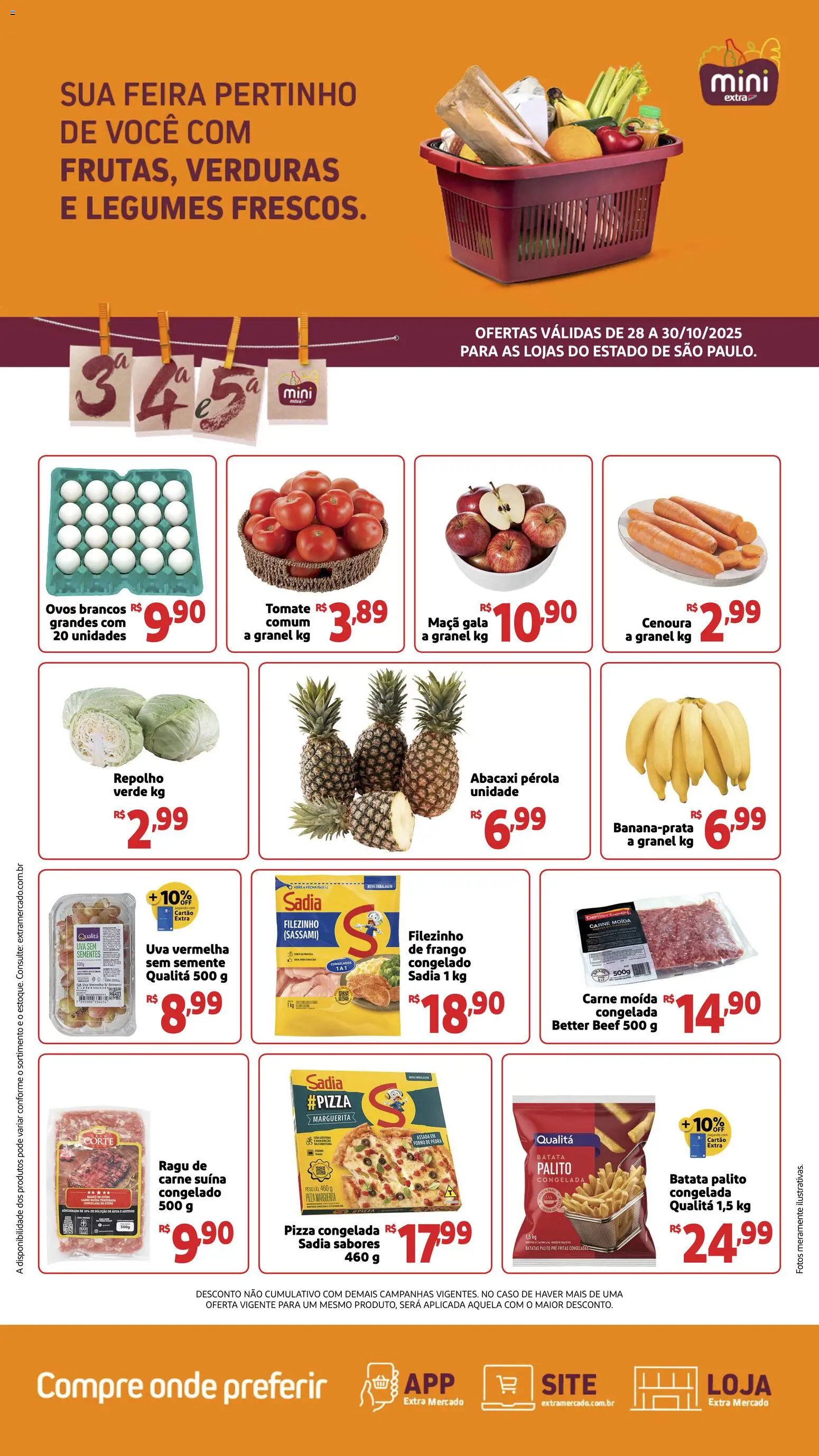 Mini Extra - Ofertas Terça e Quinta - página 1- válido a partir de 28/10/2025
