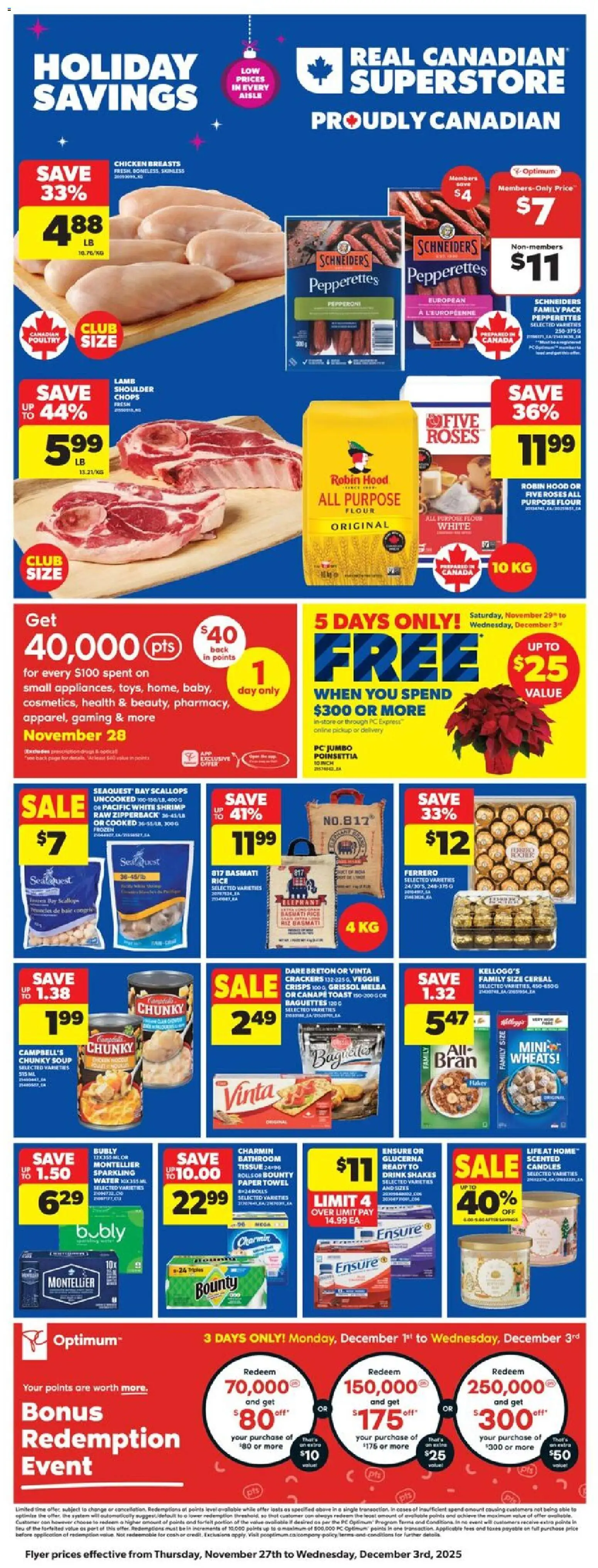 Real Canadian Superstore weekly flyer / circulaire - page 3- valid from Nov 27, 2025