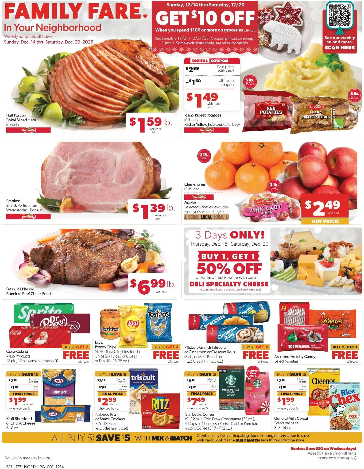Family Fare Weekly Ad - MI - page 1- valid from 12/14/2025