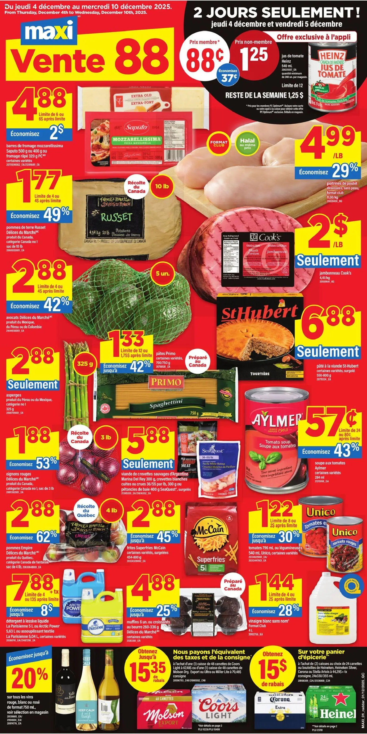 Maxi weekly flyer / circulaire - page 1- valid from Dec 4, 2025