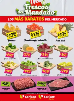 Soriana - Frescos del Mandado Mercado: Coah, Chih y Dur válido desde 10/12/2025