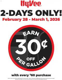 Preview HyVee 2 Day Sale valid from 02/28/2026