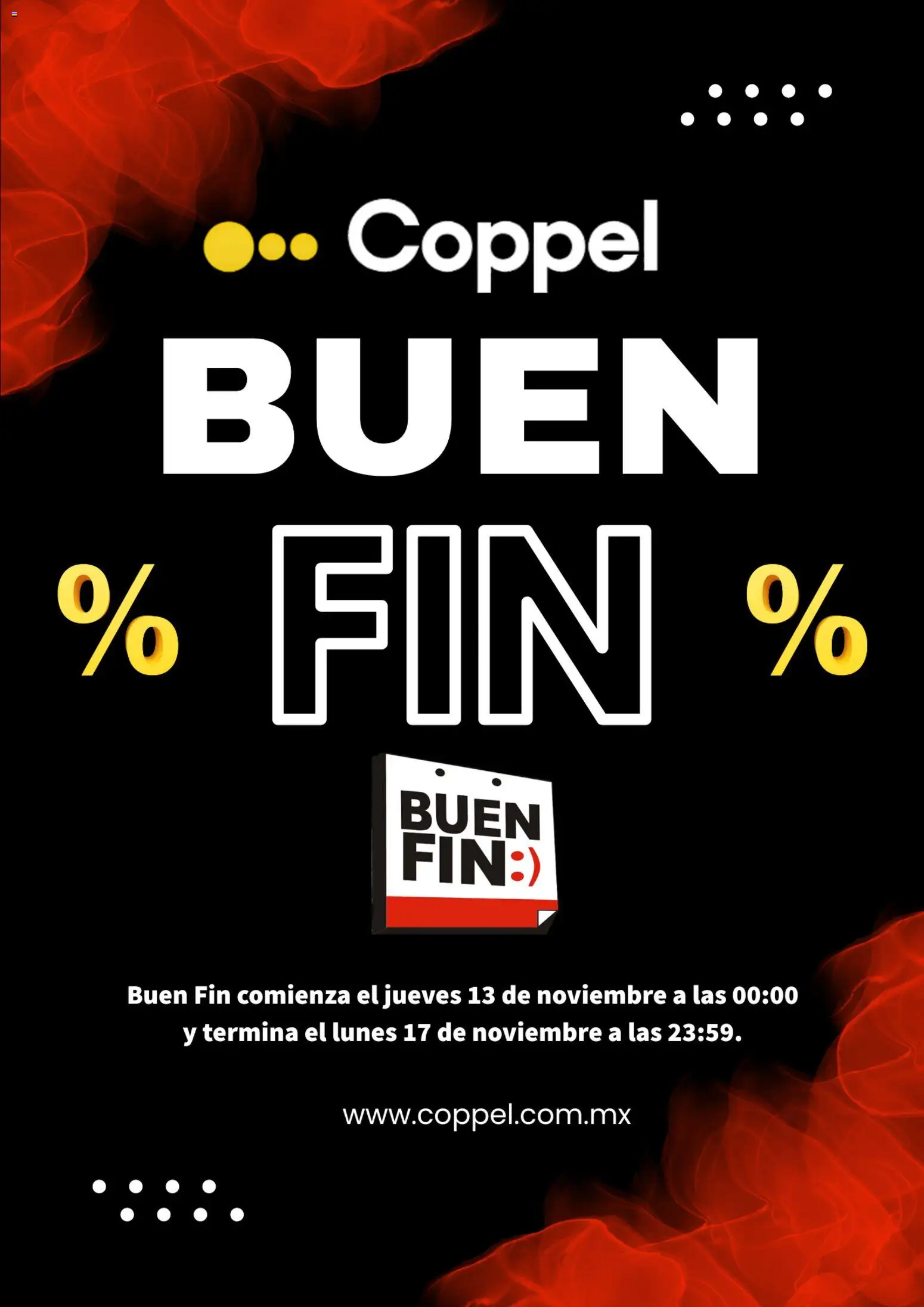 Coppel Buen Fin aviso - página 1- válido desde 13/11/2025
