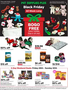Preview Pet Supplies Plus Black Friday valid from 11/24/2025