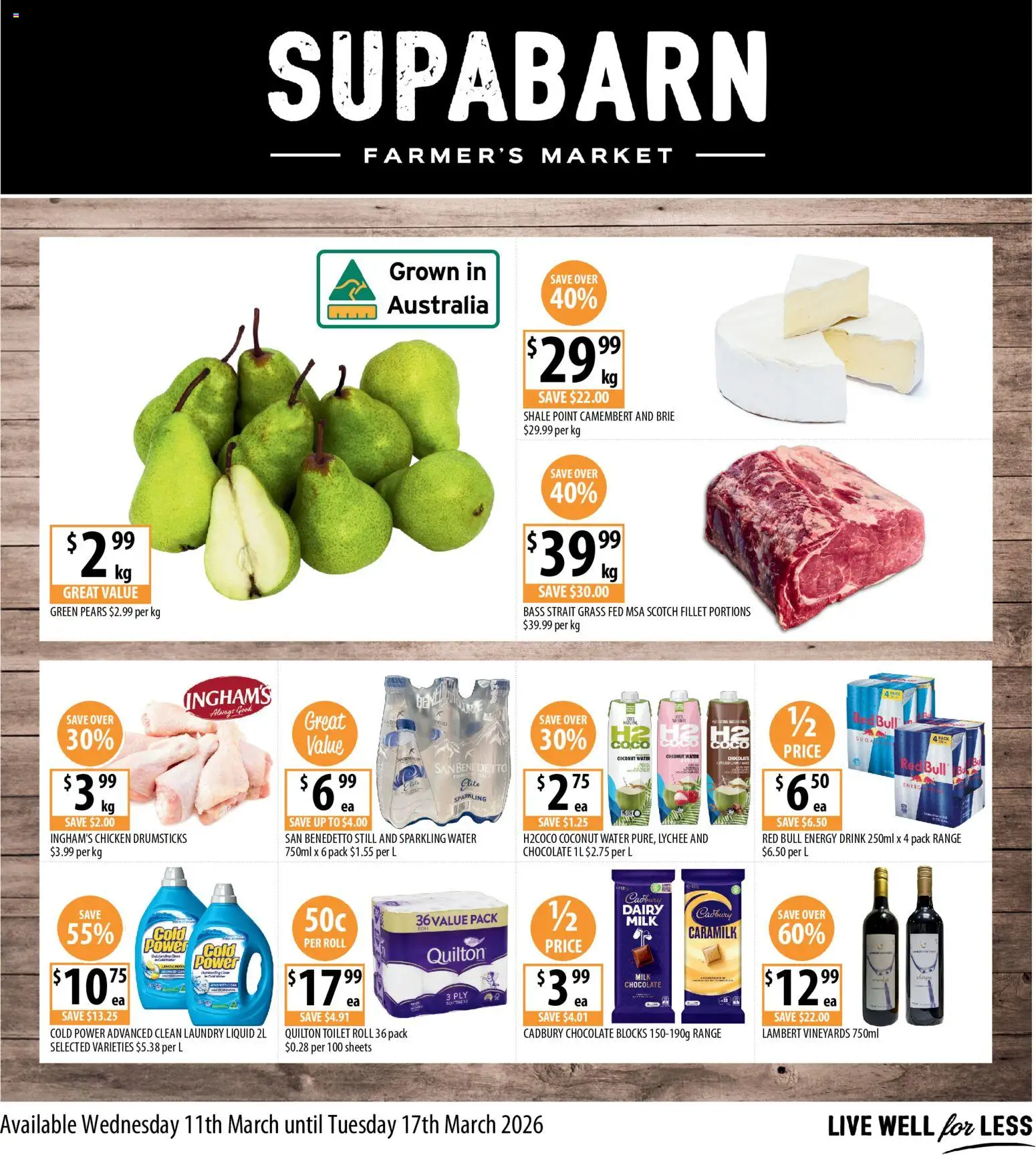 Supabarn catalogue  - page 1- valid from 11/03/2026
