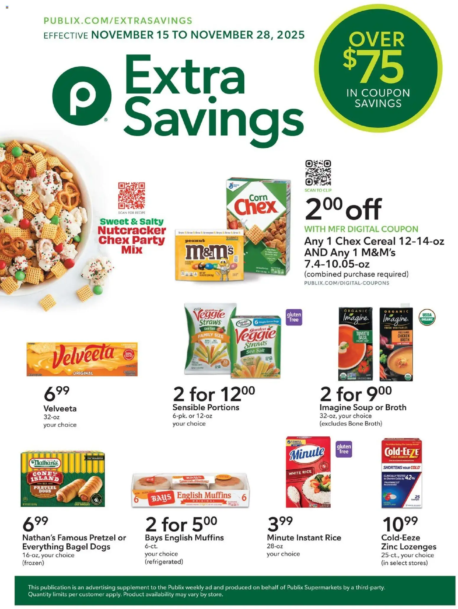 Publix Extra Savings - page 1- valid from 11/15/2025