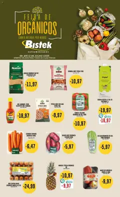 Pré-visualização Bistek Supermercados - Ofertas Feira de Orgânicos válida a partir de 08/08/2025