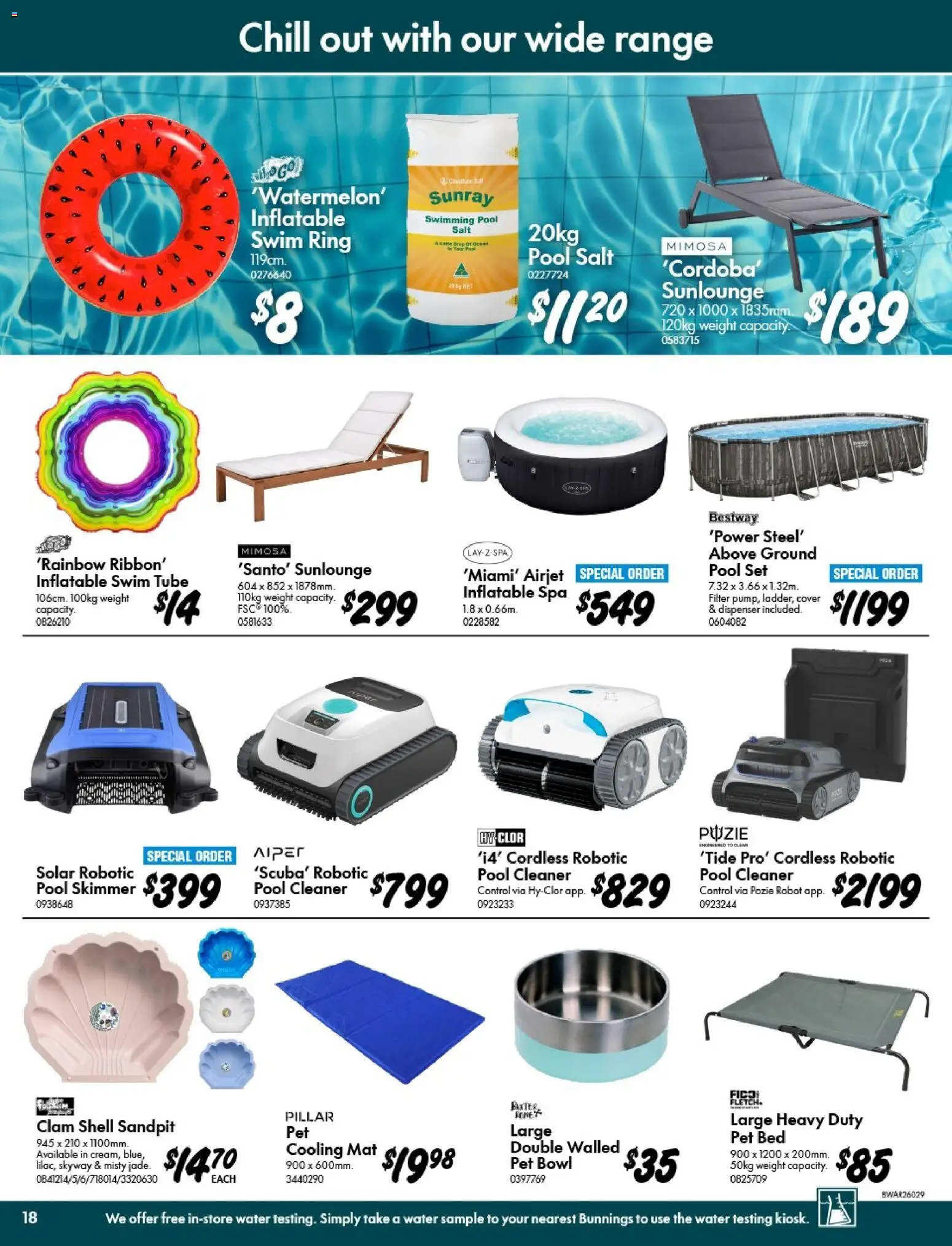Bunnings Warehouse Summer Fun Summer Done Catalogue - page 18- valid from 07/01/2026