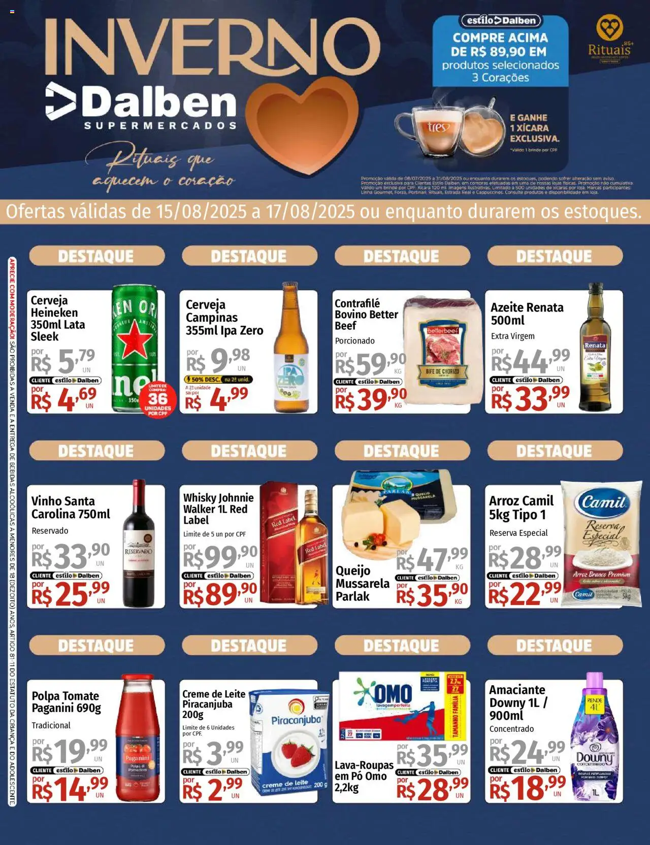 Supermercado Dalben - Ofertas Fim de Semana - página 1- válido a partir de 15/08/2025
