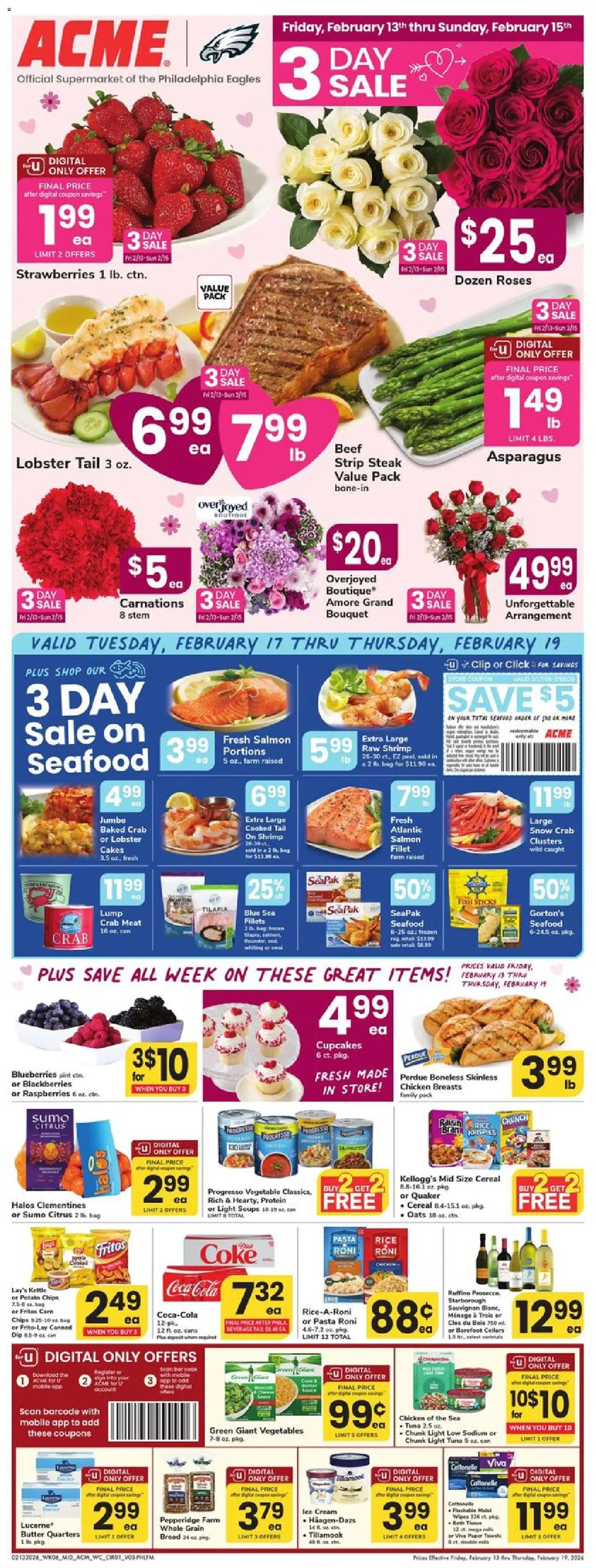 Acme Weekly Ad - page 1- valid from 02/13/2026