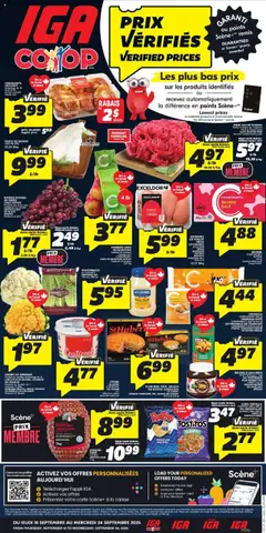 Preview IGA weekly flyer / circulaire valid from Sep 18, 2025