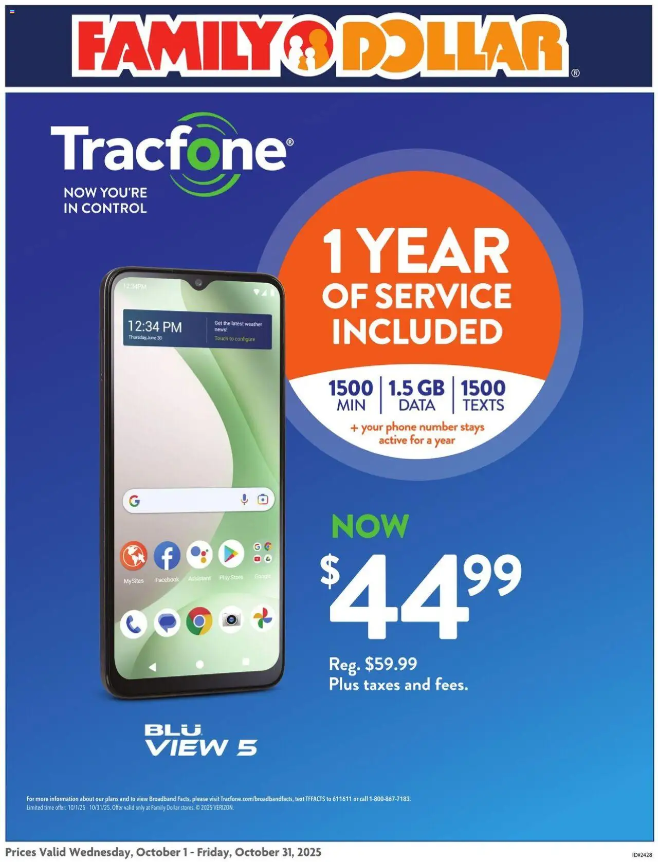 Family Dollar AT&T/Tracfone - page 1- valid from 10/01/2025