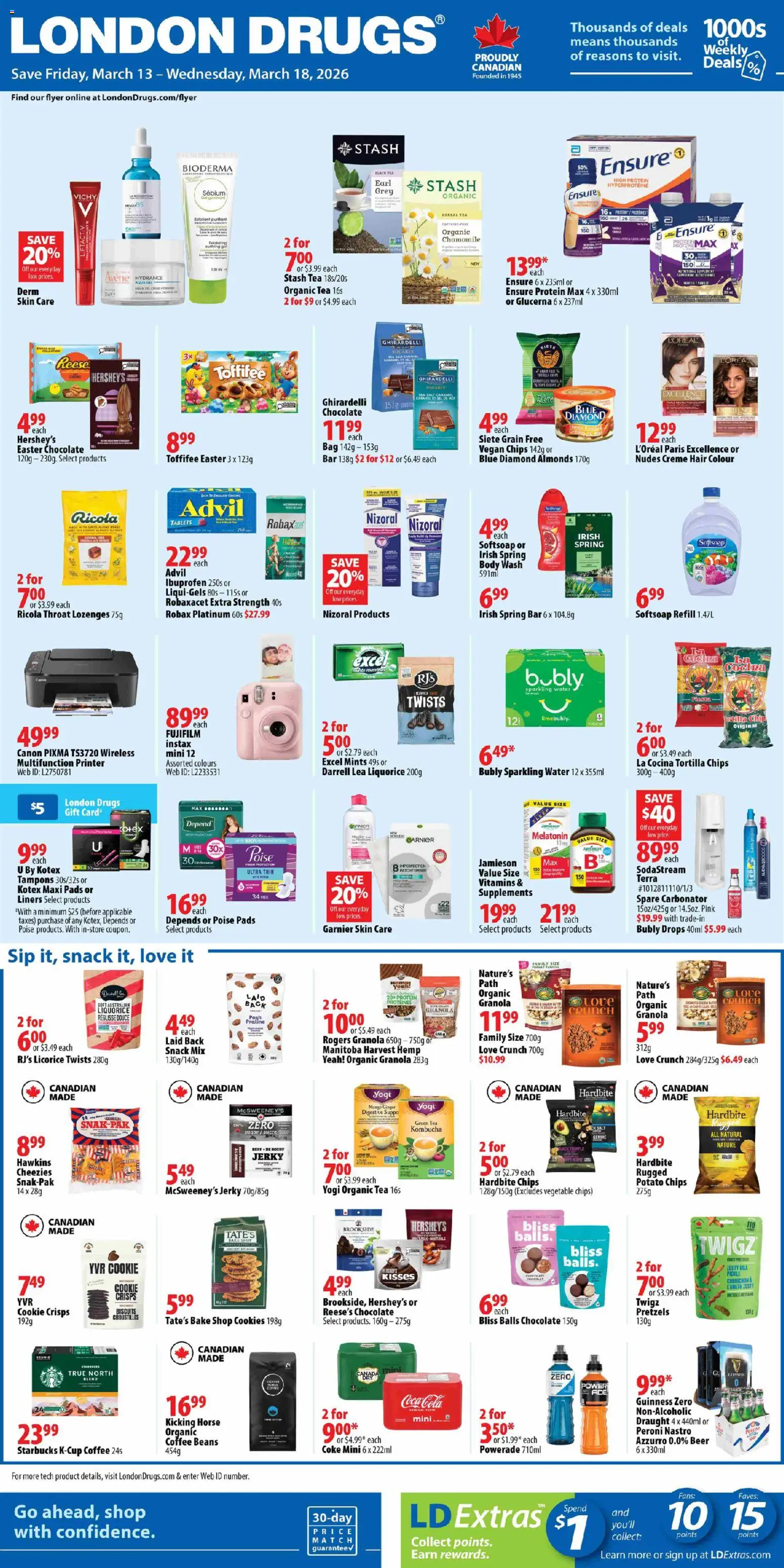 London Drugs weekly flyer / circulaire - page 1- valid from Mar 13, 2026