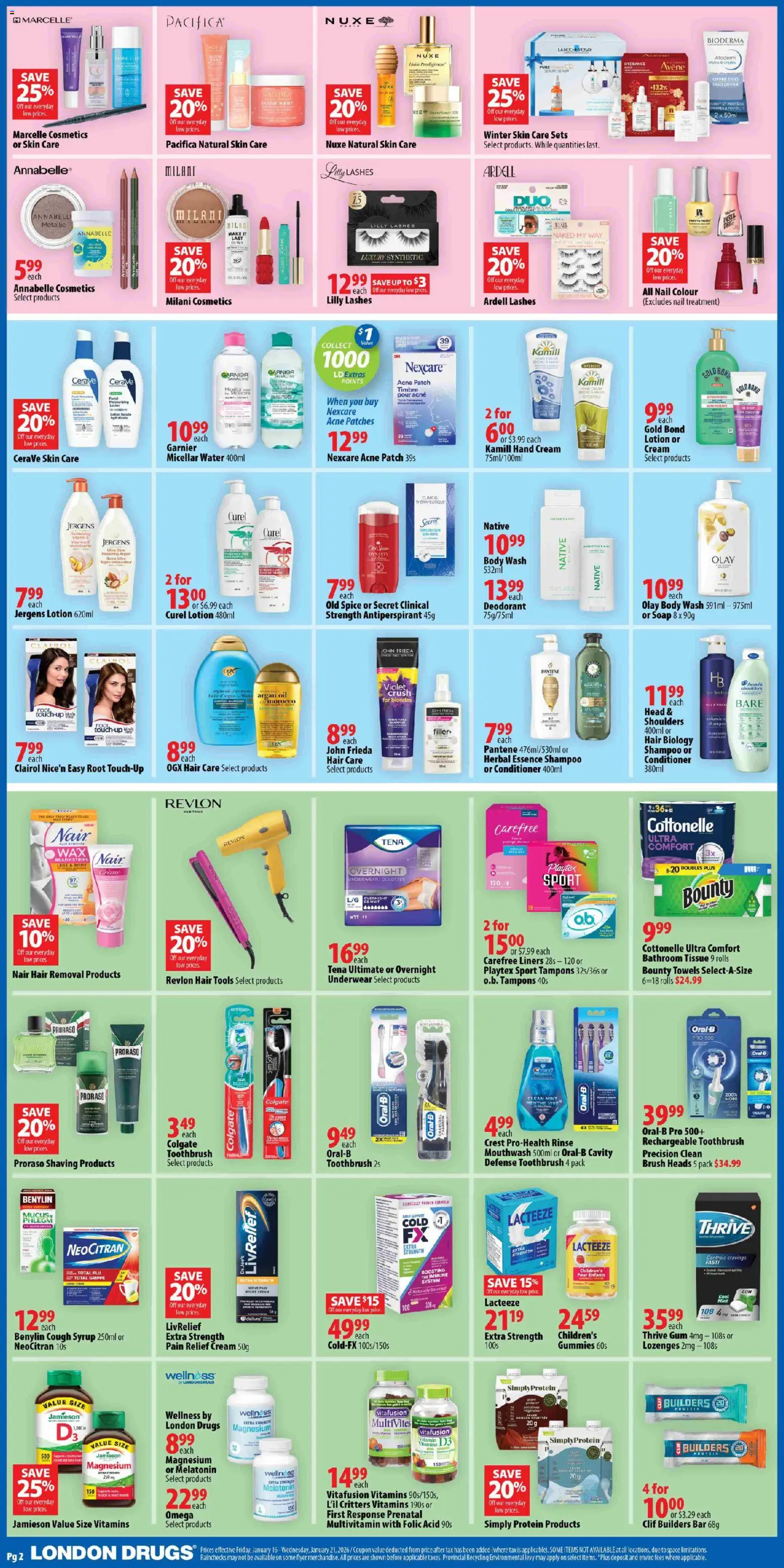 London Drugs weekly flyer / circulaire - page 2- valid from Jan 16, 2026