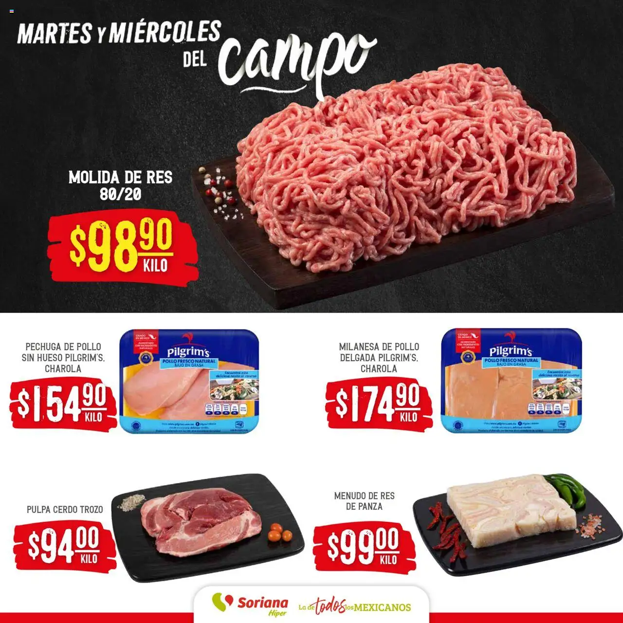 Soriana - Martes y Miércoles del Campo Híper: Tamaulipas (excepto Cd. Victoria y Tampico) - página 4- válido desde 22/07/2025