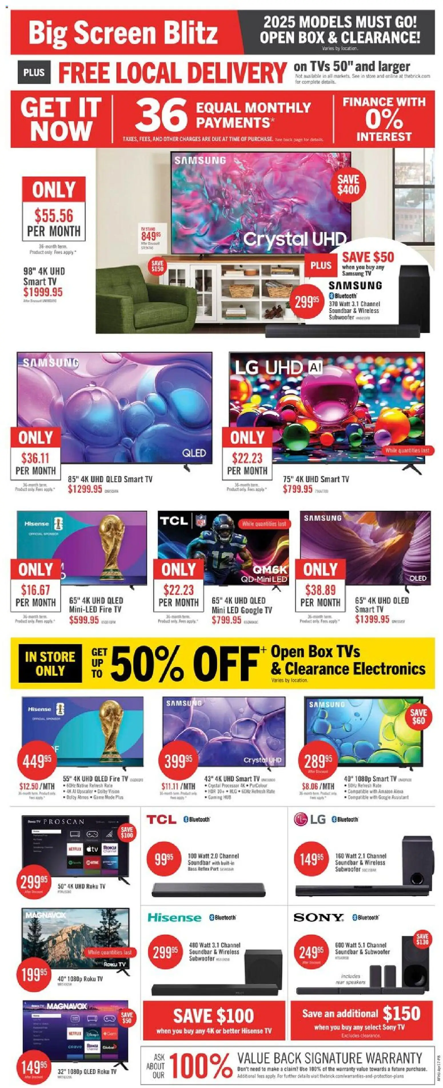 The Brick weekly flyer / circulaire - page 10- valid from Apr 17, 2026