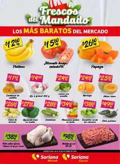 Soriana - Frescos del Mandado Mercado: Coah, Chih y Dur válido desde 28/10/2025