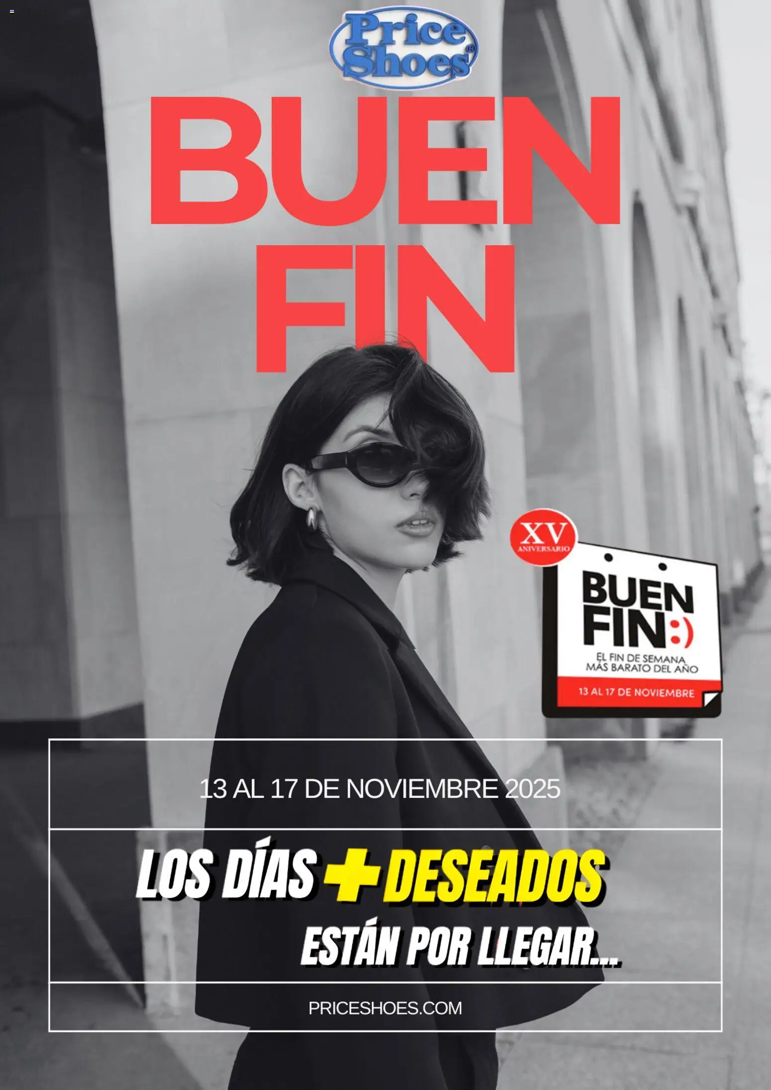 Price Shoes Buen Fin aviso - página 1- válido desde 04/11/2025