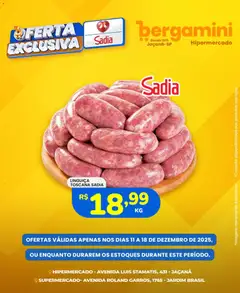 Pré-visualização Supermercado Bergamini - Ofertas Sadia e Perdigão válida a partir de 11/12/2025