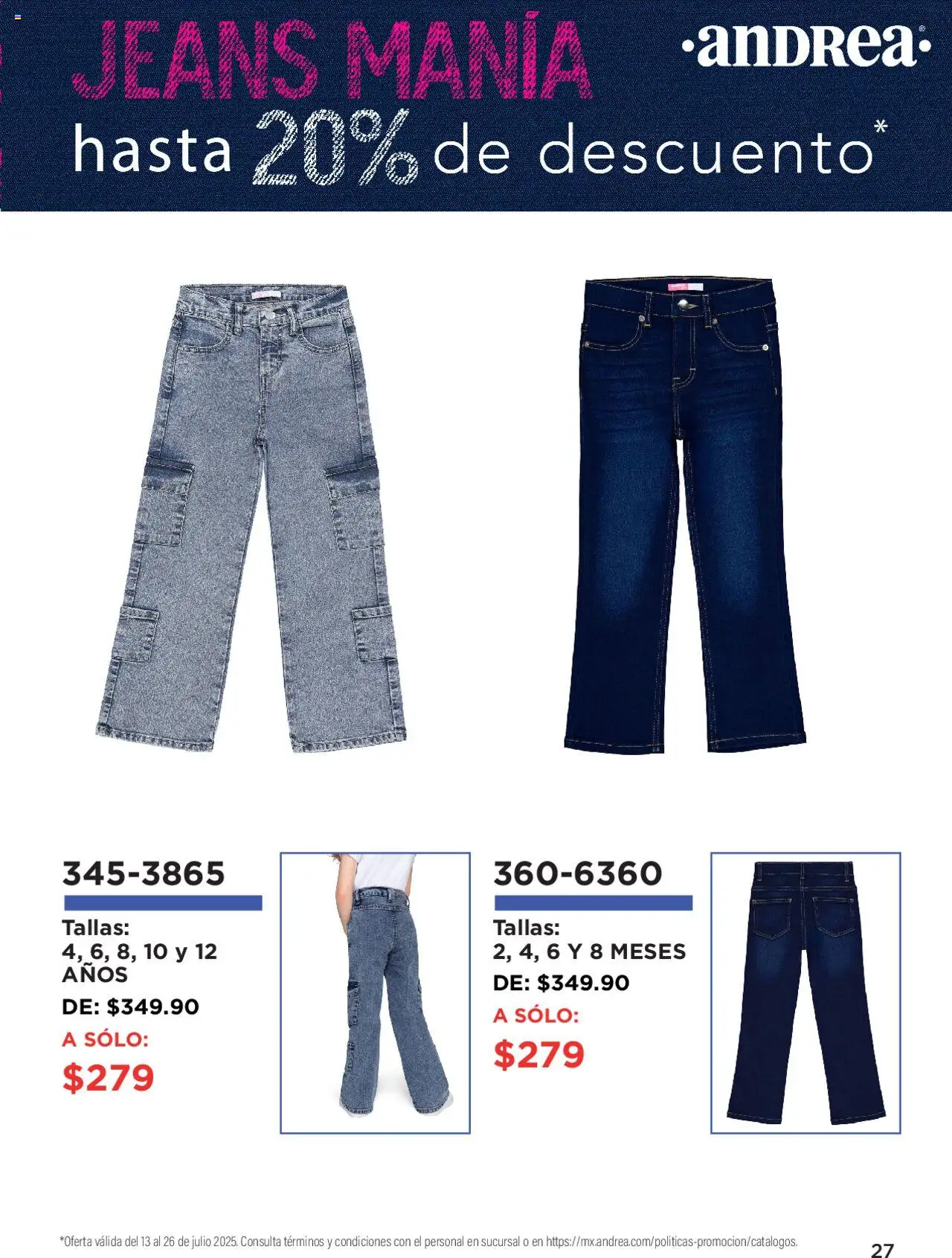Andrea catálogo Denim Manía - página 27- válido desde 13/07/2025