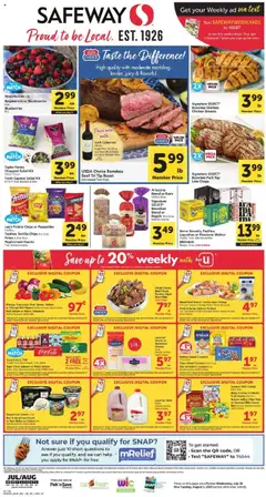 Preview Safeway Weekly Ad valid from 07/30/2025