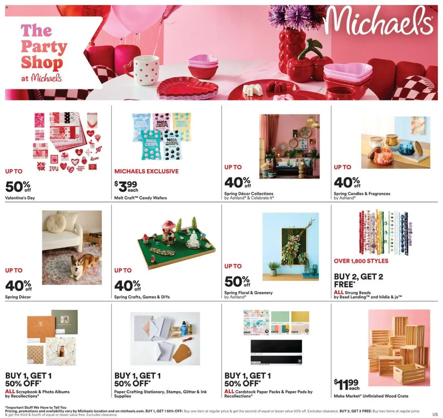 Michaels Weekly Ad - page 1- valid from 02/08/2026