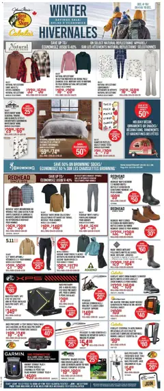 Preview Cabelas weekly flyer / circulaire valid from Dec 4, 2025