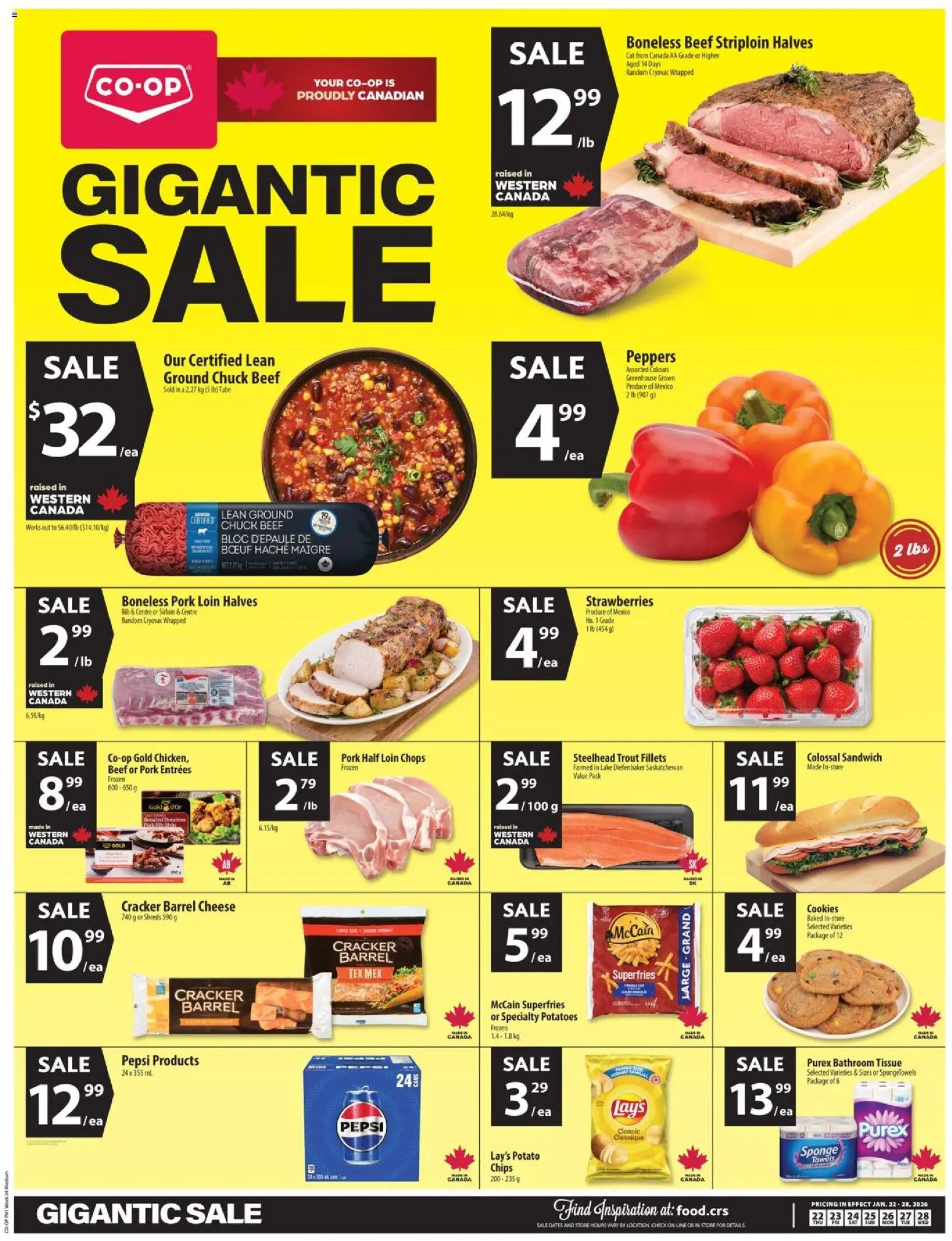 Co-op Food weekly flyer / circulaire - page 1- valid from Jan 22, 2026