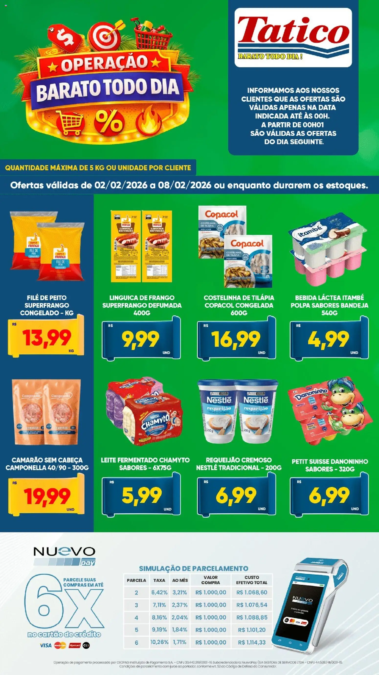 Tatico - Ofertas da semana - página 1- válido a partir de 02/02/2026
