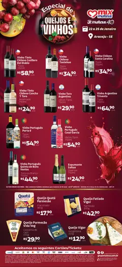 Pré-visualização Mateus - Ofertas Queijo e Vinhos válida a partir de 22/01/2026