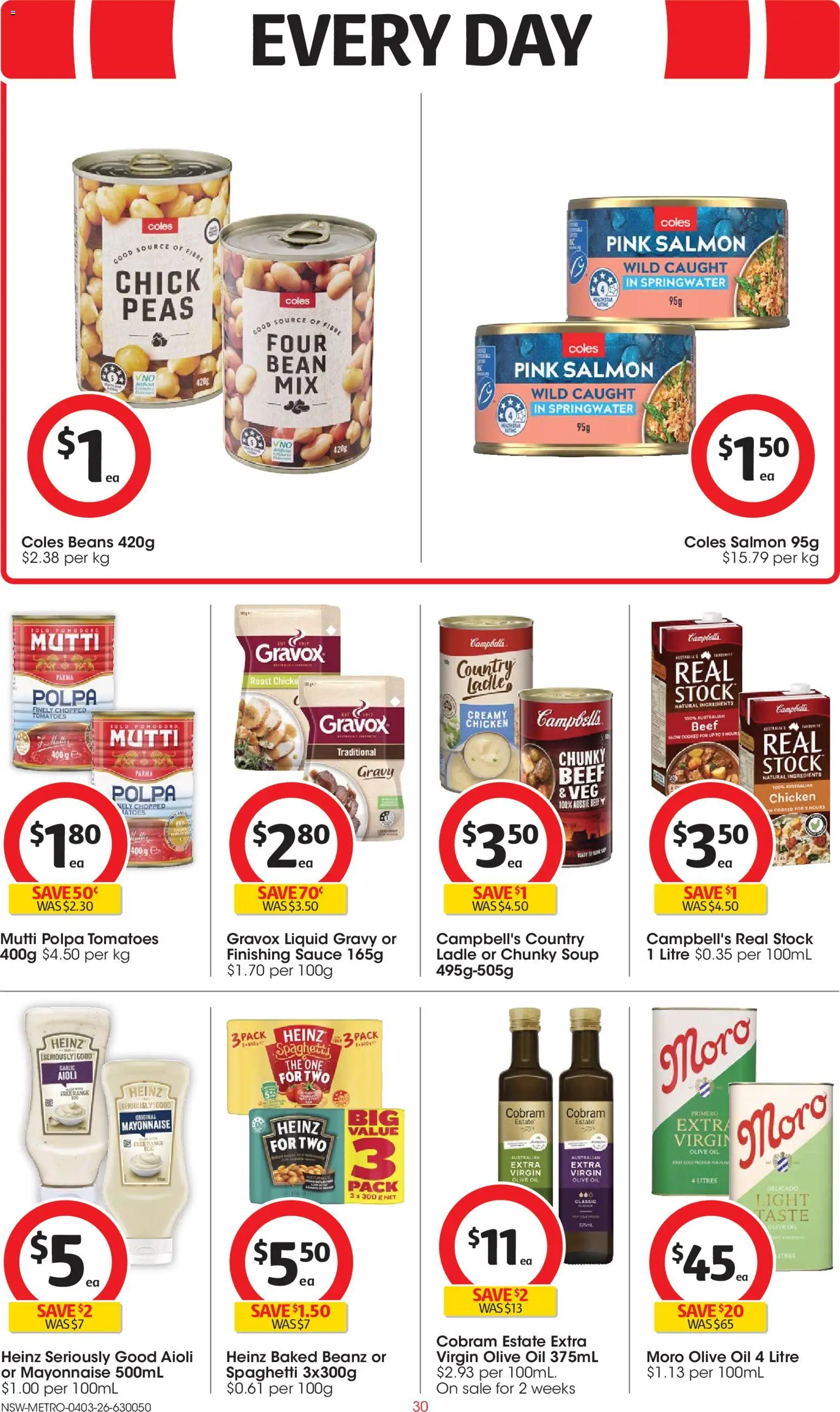 Coles catalogue  - page 30- valid from 04/03/2026