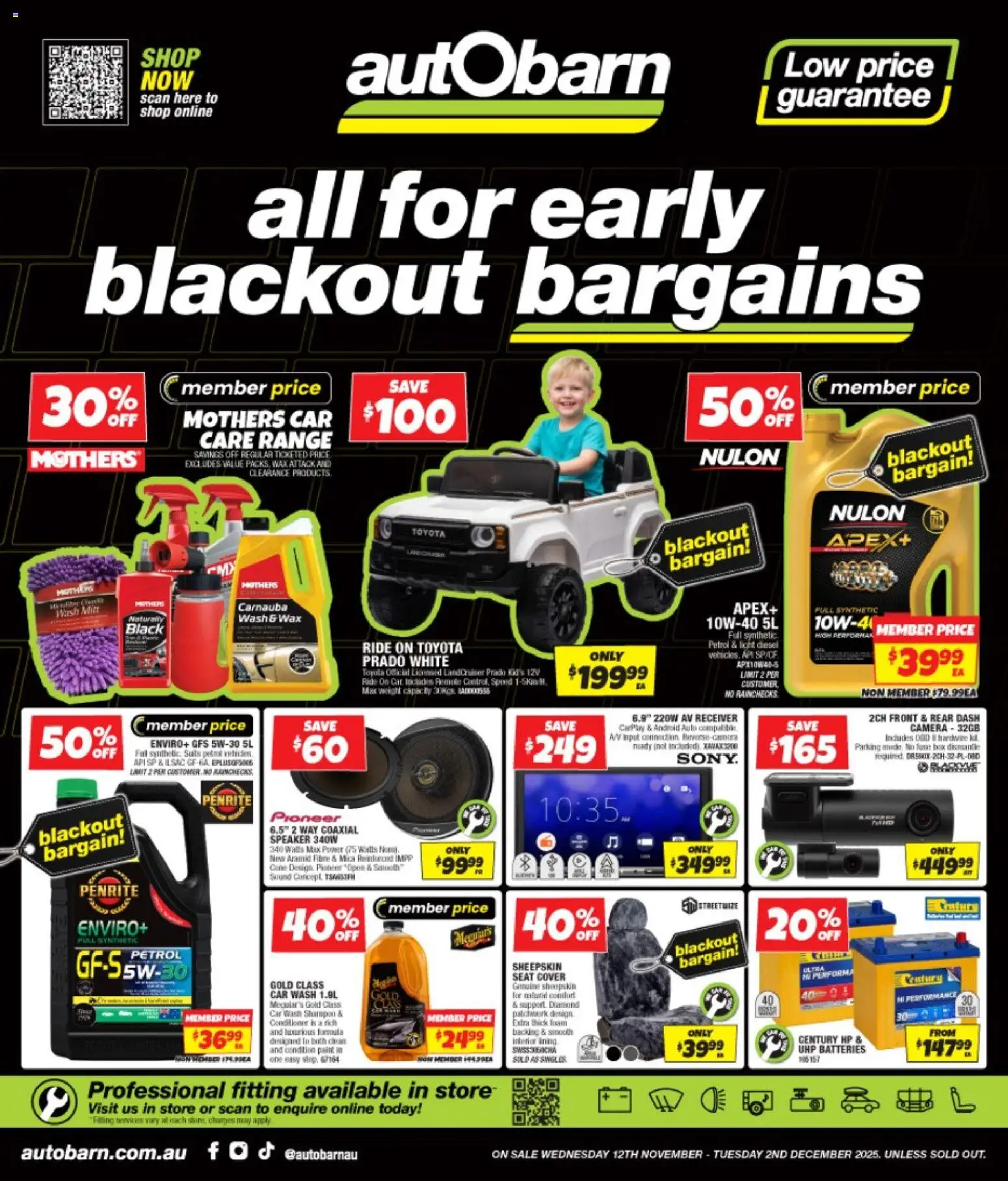 Autobarn Black Friday - page 1- valid from 12/11/2025