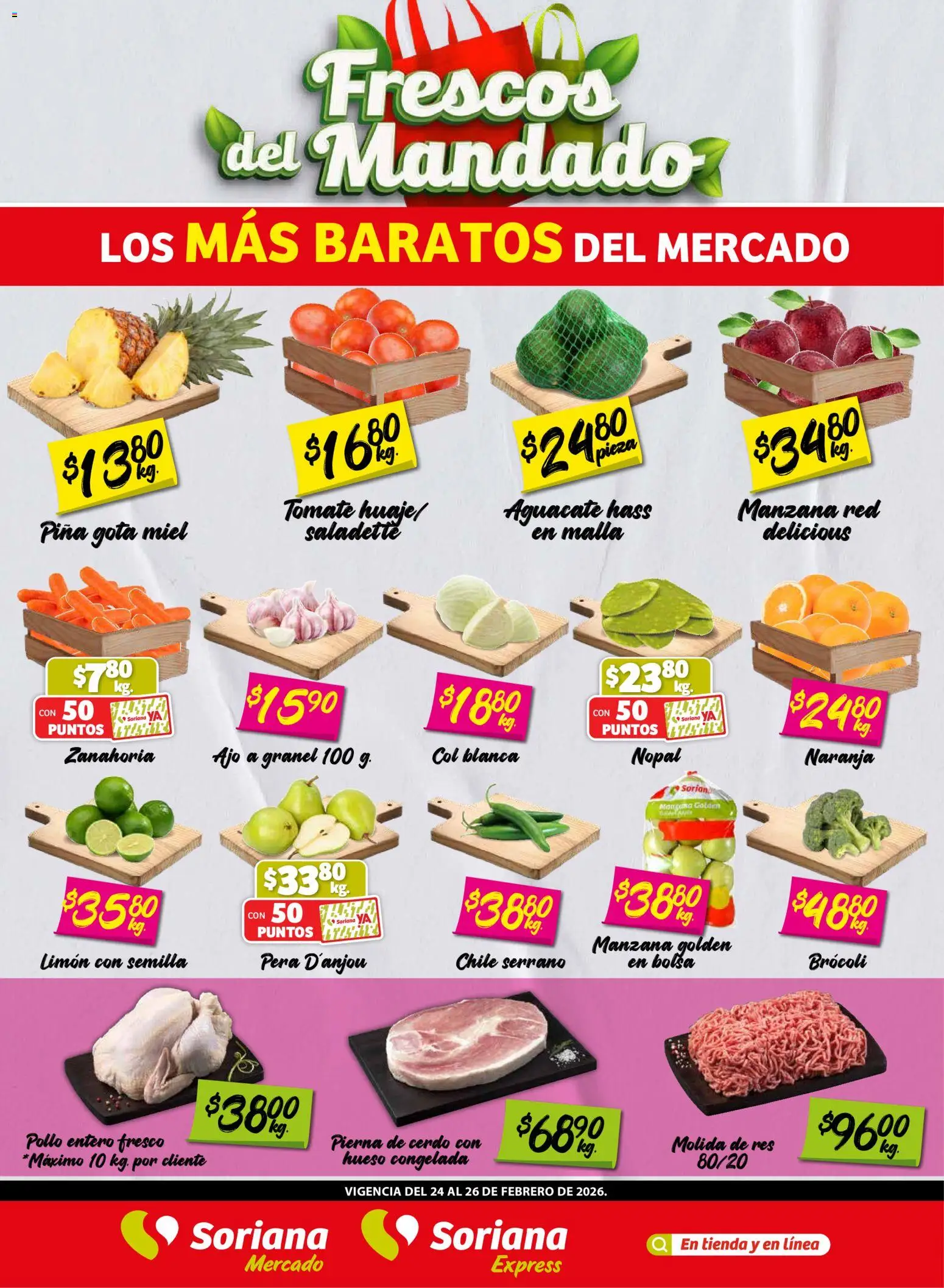 Soriana - Frescos del Mandado Mercado: BCS, Son y Sin - página 1- válido desde 24/02/2026