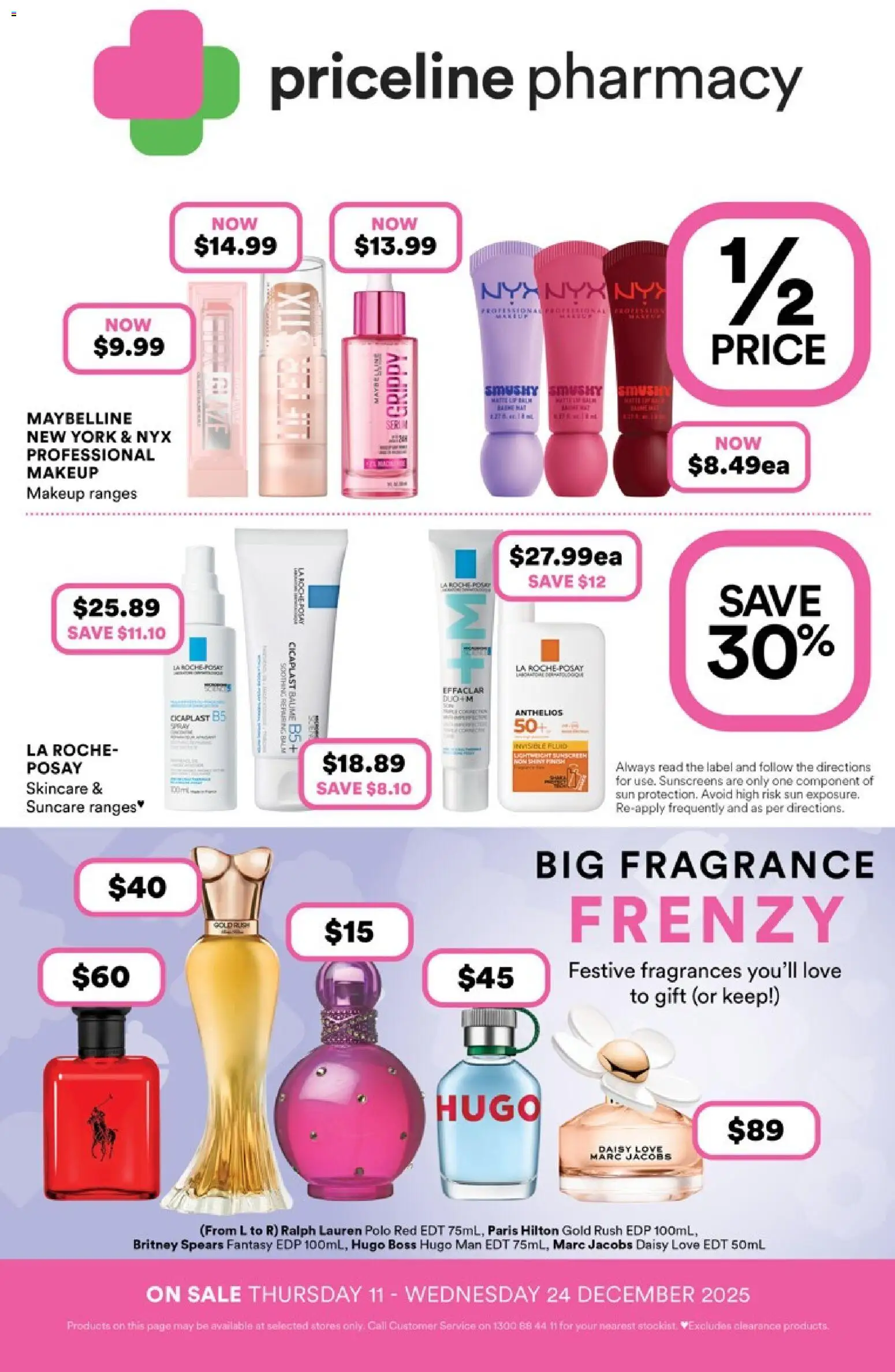 Priceline Pharmacy  Catalogue  - page 1- valid from 10/12/2025