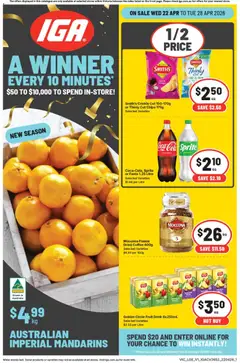 IGA catalogue preview - valid from 22/04/2026