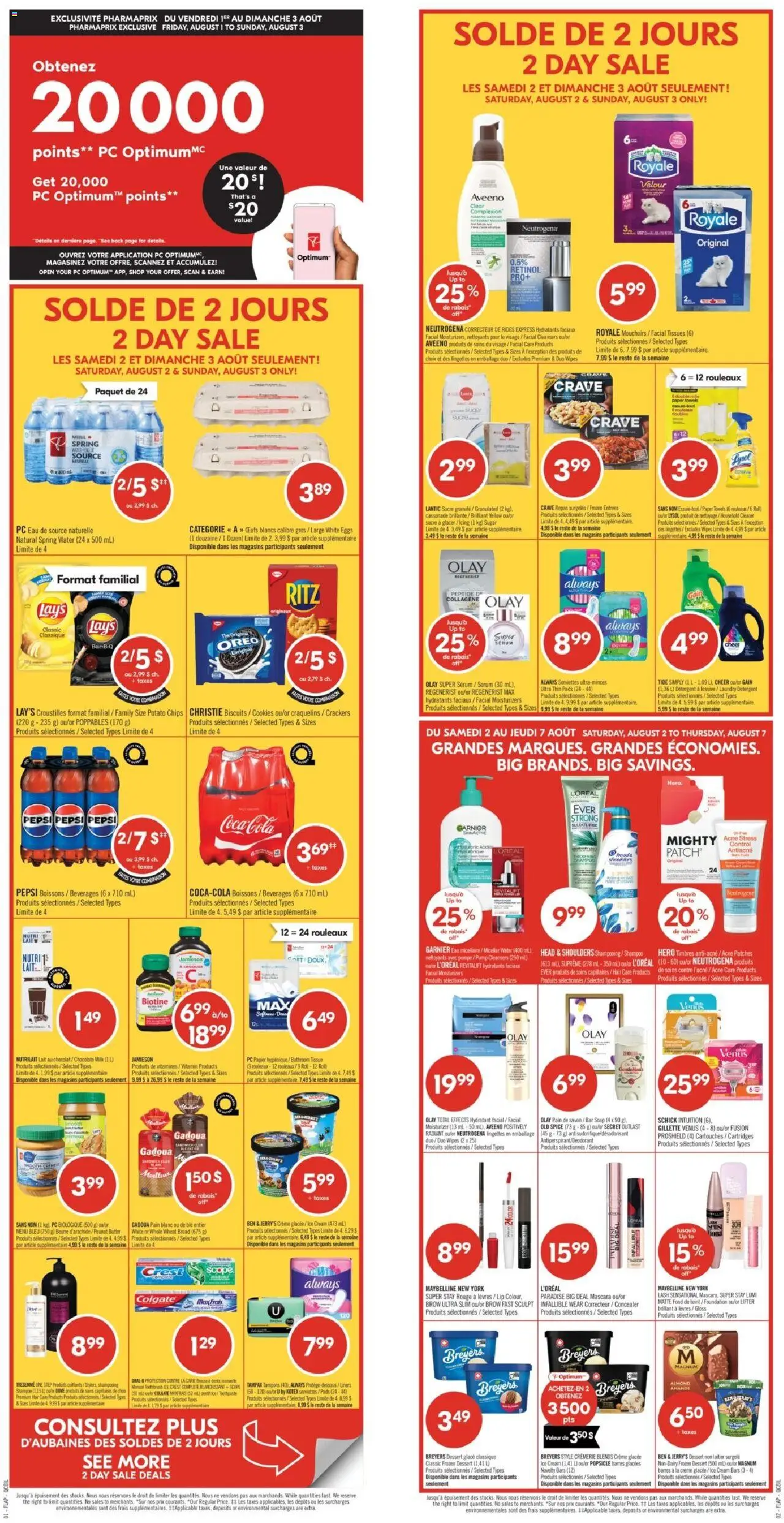 Pharmaprix weekly flyer / circulaire - page 1- valid from Aug 2, 2025