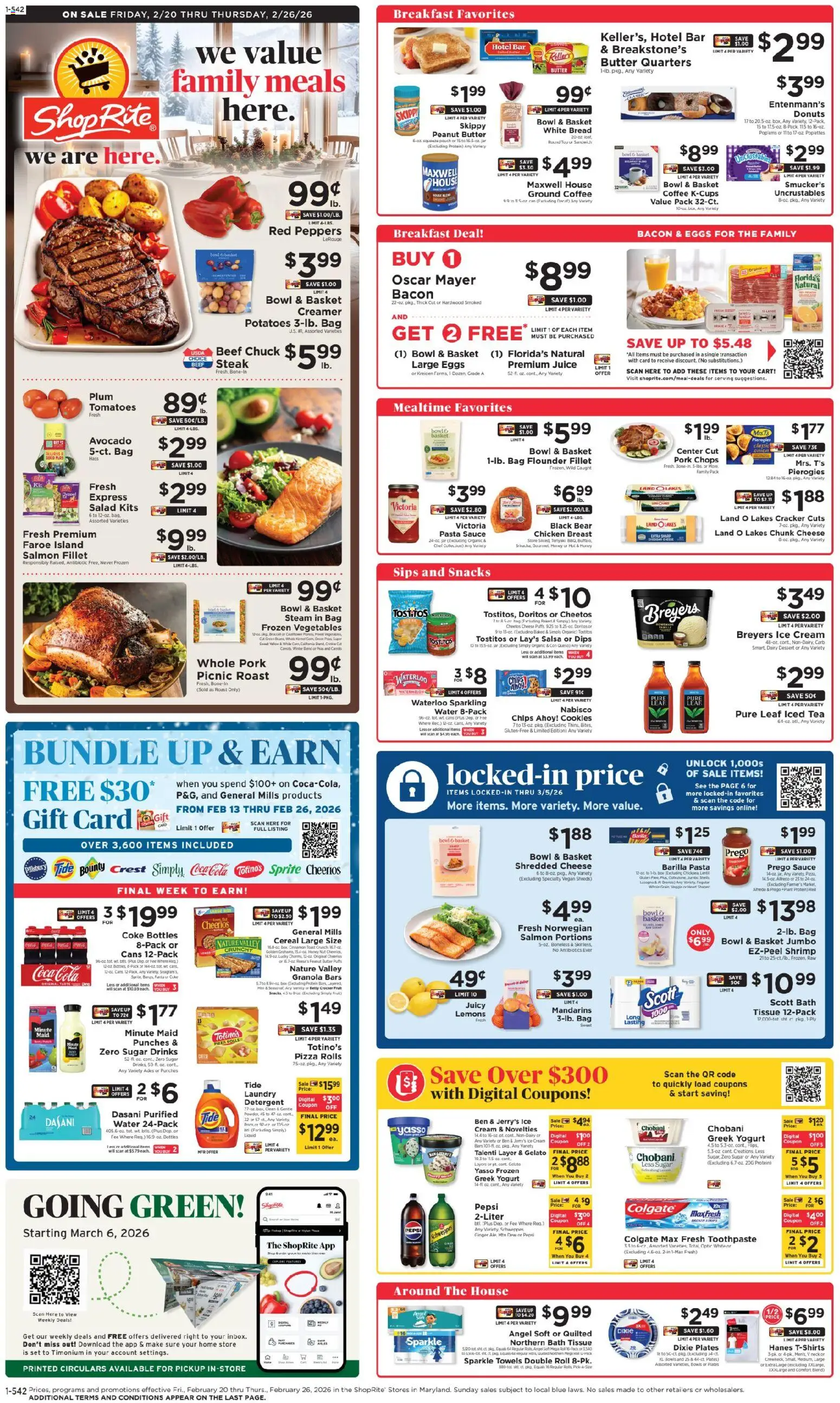 ShopRite Weekly Ad - page 1- valid from 02/20/2026