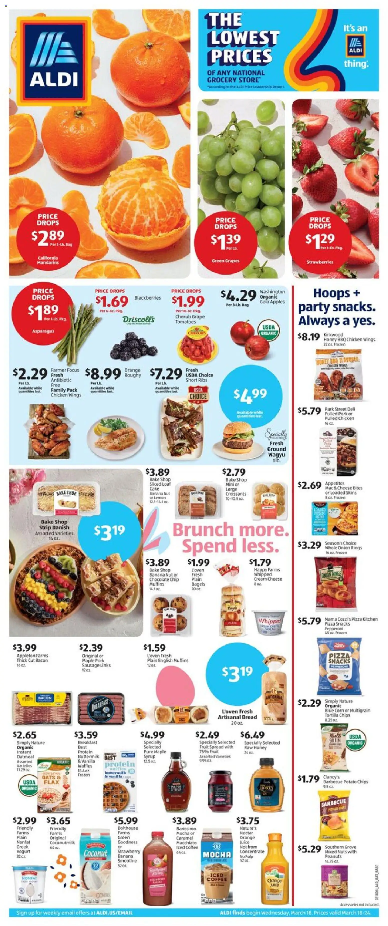 Aldi Weekly Ad - page 1- valid from 03/18/2026