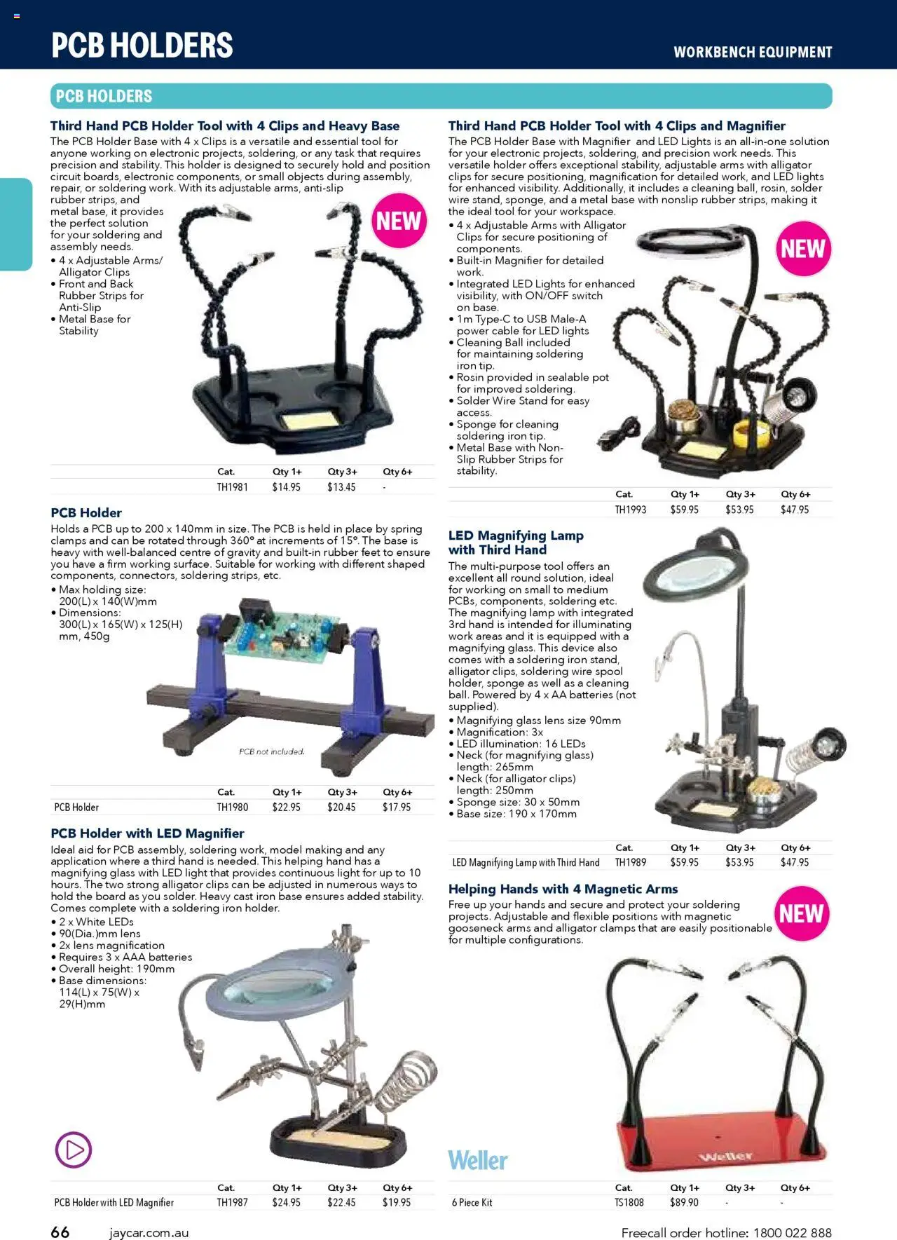 Jaycar Engineering & Scientific Catalogue 2025/2026  - page 66- valid from 09/07/2025