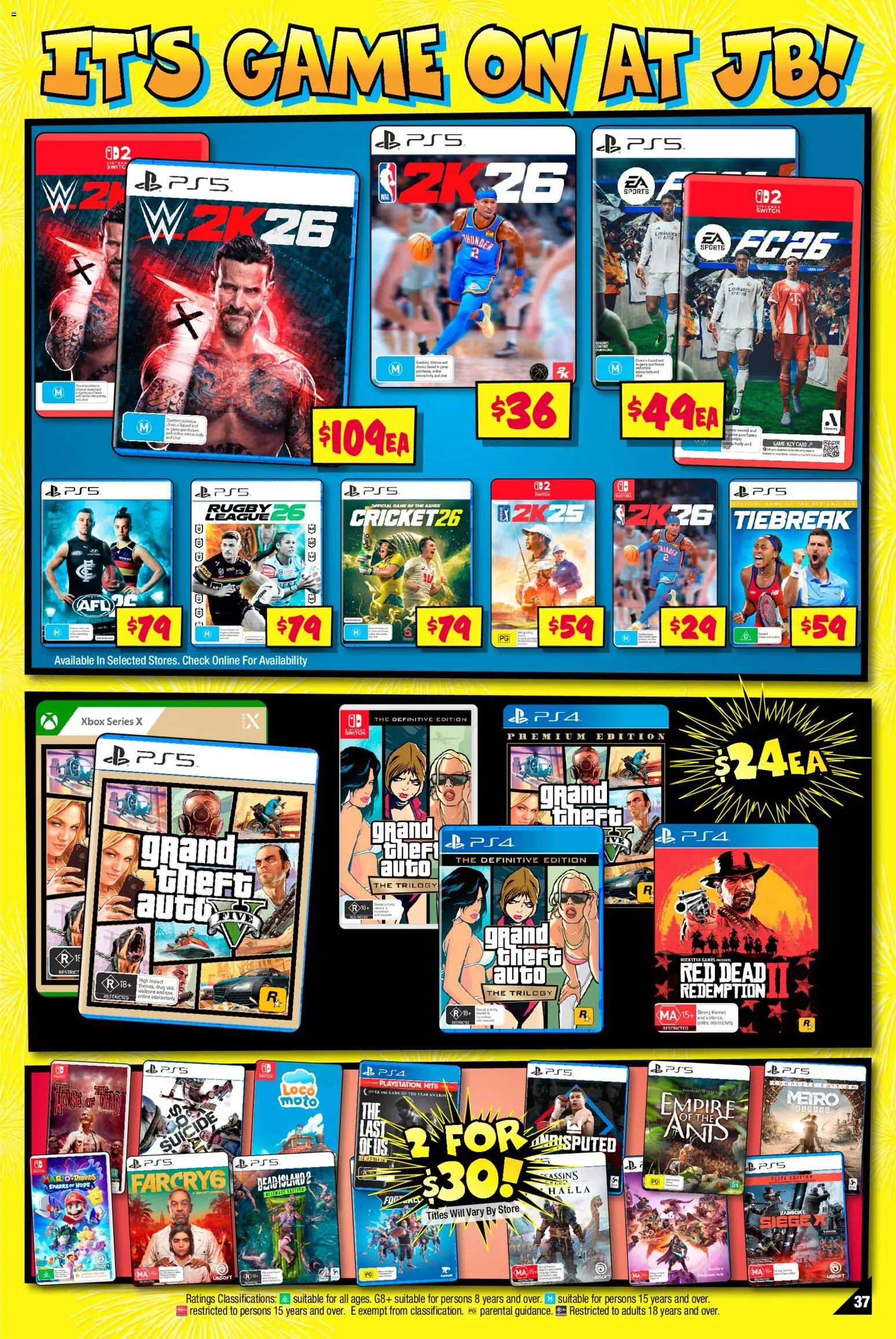 JB Hi-Fi catalogue  - page 37- valid from 30/03/2026